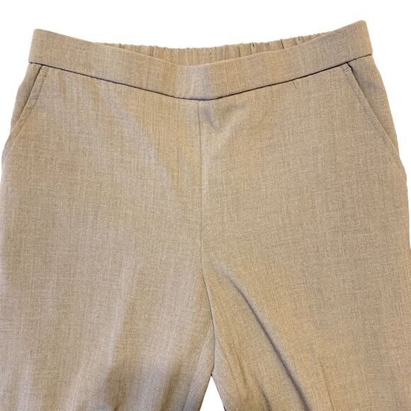 Kim Rogers Petite Neutral Beige Dress Pants 6P Short Women Elastic Waist Pockets - Picture 3 of 12